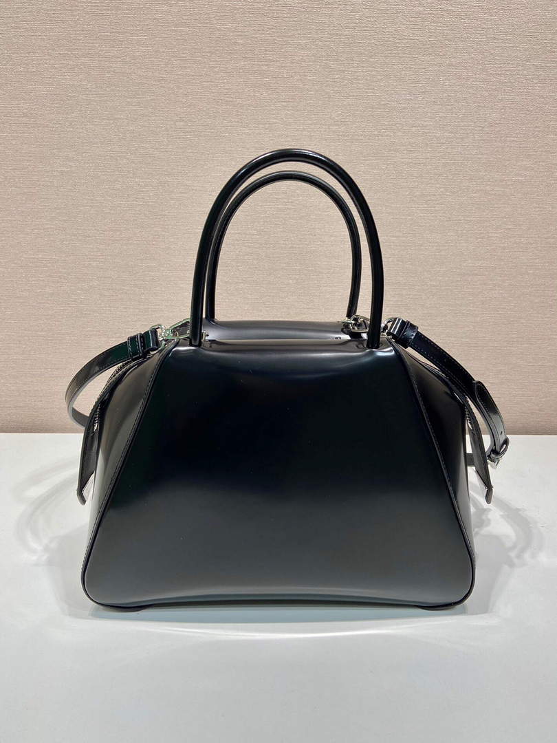Prada 1BA366 Small brushed leather Prada Supernova handbag Black