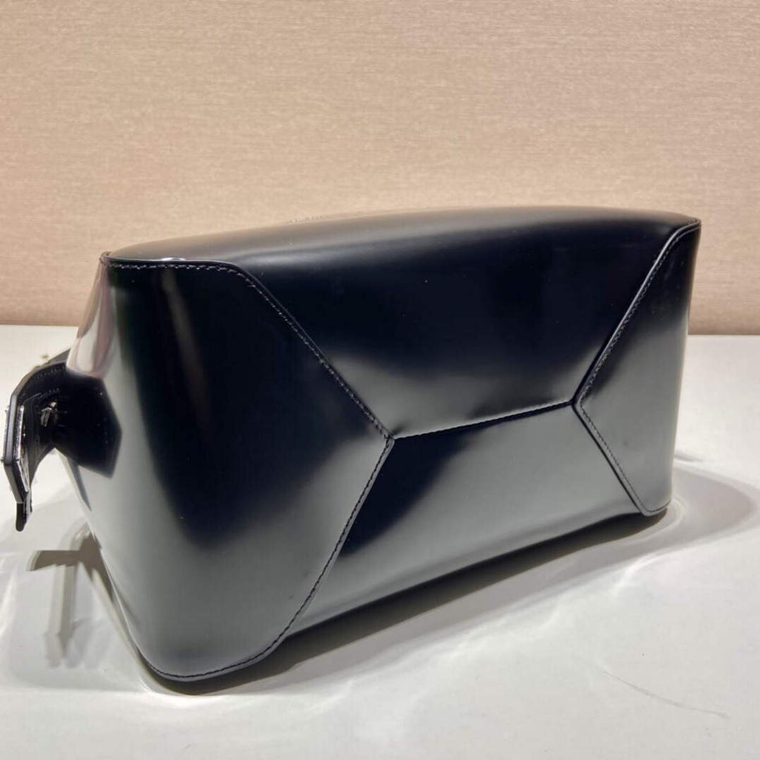 Prada 1BA366 Small brushed leather Prada Supernova handbag Black