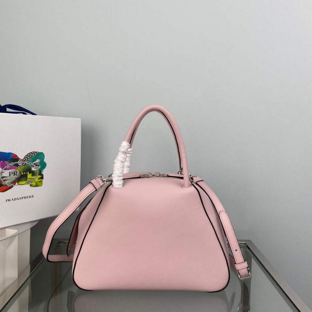 Prada 1BA366 Small leather handbag Alabaster Pink