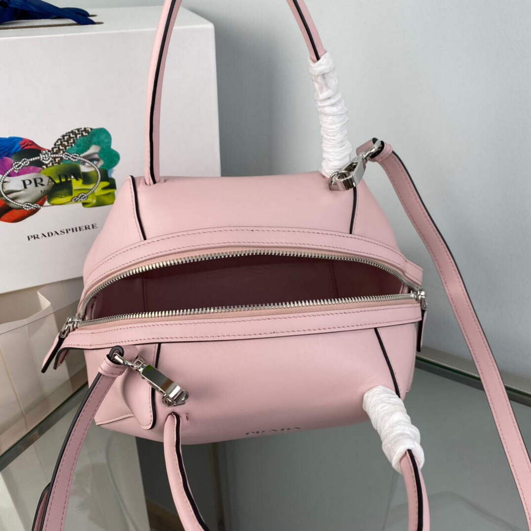 Prada 1BA366 Small leather handbag Alabaster Pink - Default Title - View 8