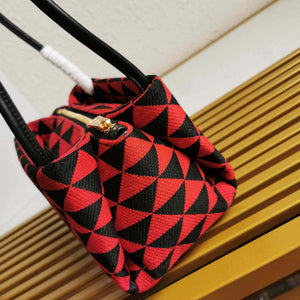 Prada 1BA368 From The Runway Small embroidered fabric Prada Symbole bag Red - Default Title - View 7