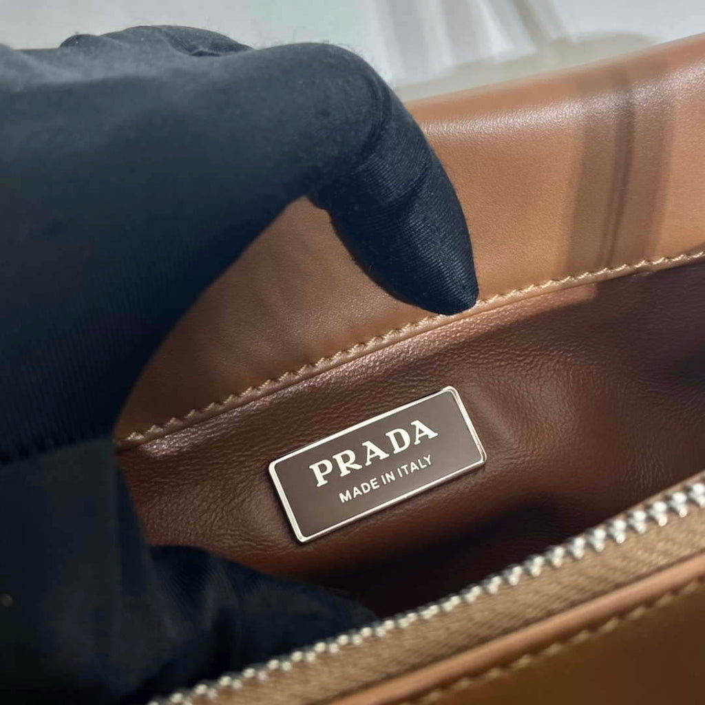 Prada 1BA368 Leather mini-bag Bag Brown
