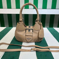 Prada 1BA368 Moon padded nappa-leather bag Apricot - Default Title - View 1