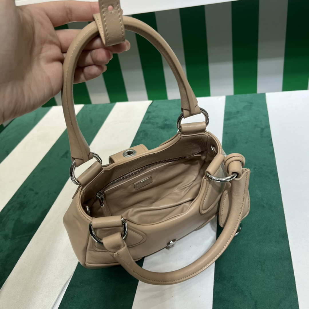 Prada 1BA368 Moon padded nappa-leather bag Apricot - Default Title - View 8