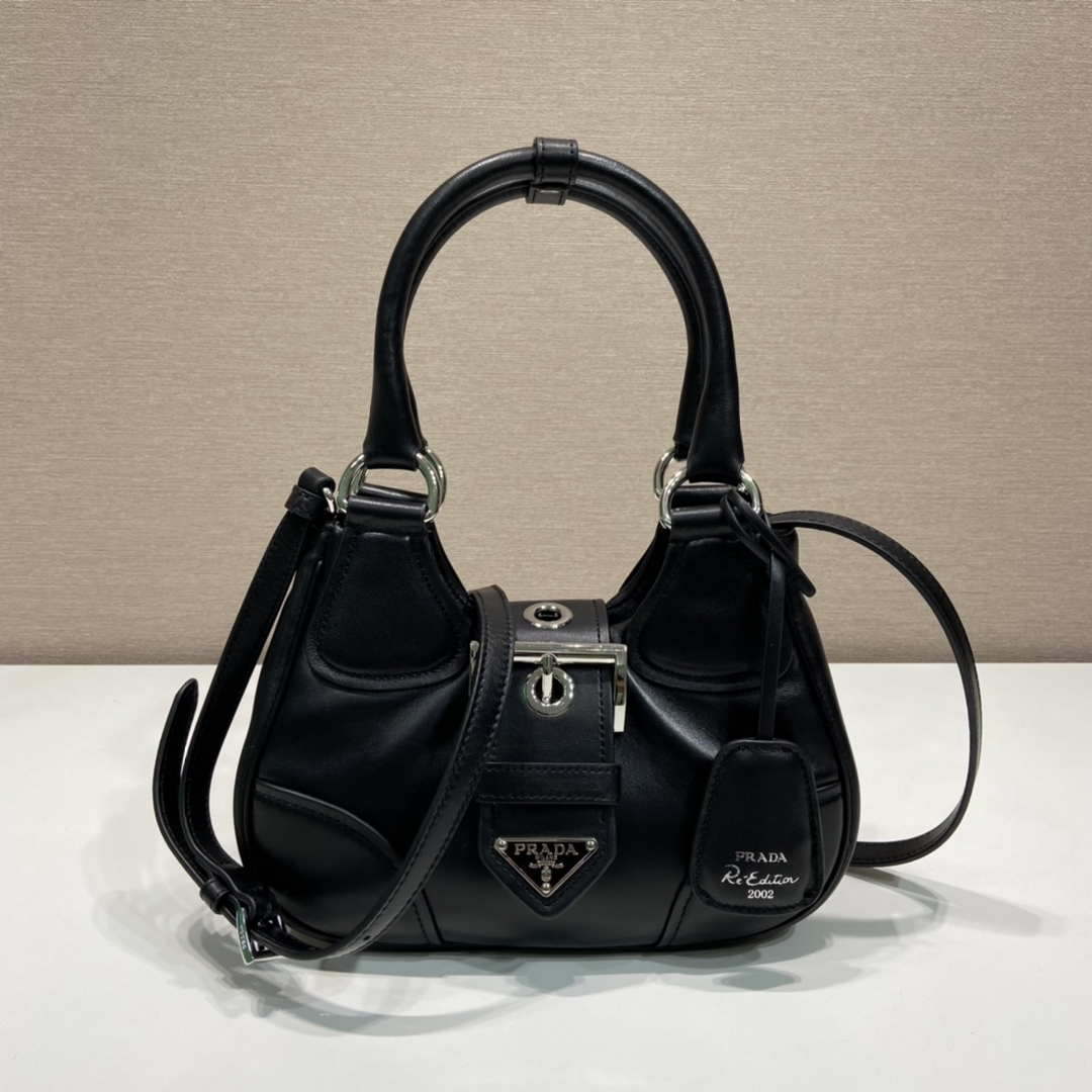 Prada 1BA368 Moon padded nappa-leather bag Black - Default Title - View 1