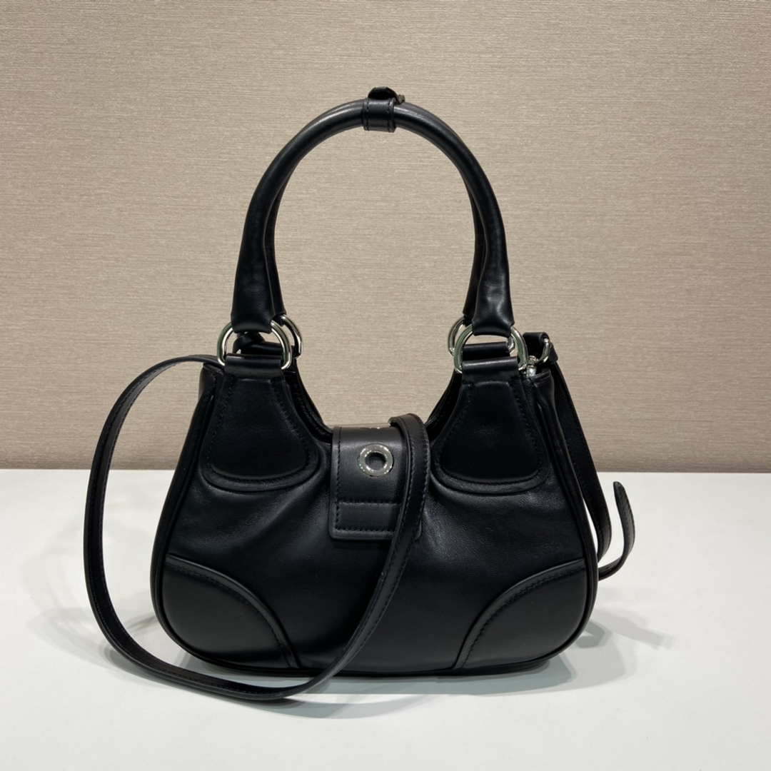 Prada 1BA368 Moon padded nappa-leather bag Black - Default Title - View 3