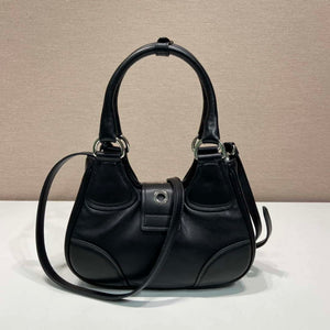 Prada 1BA368 Moon padded nappa-leather bag Black - Default Title - View 3