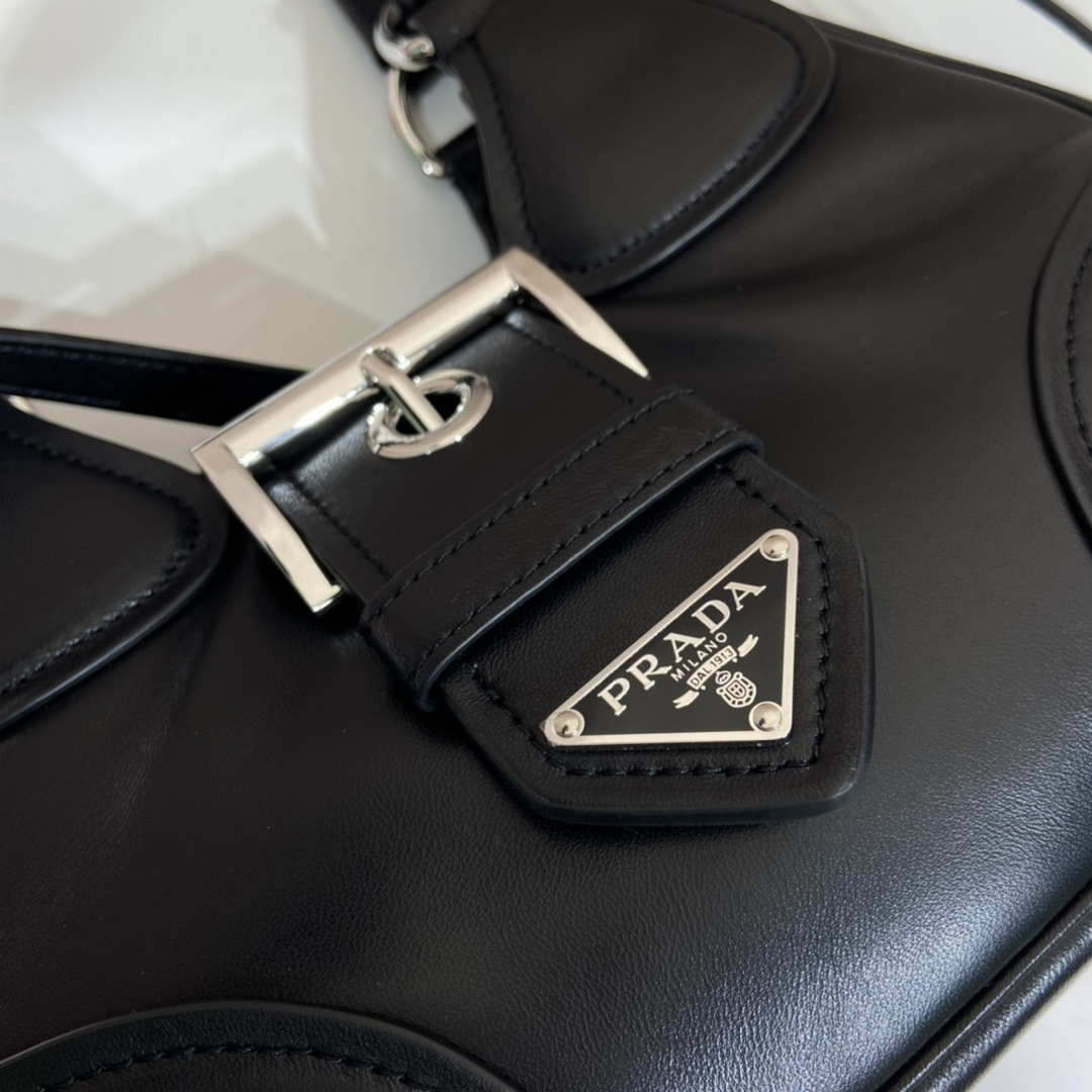 Prada 1BA368 Moon padded nappa-leather bag Black - Default Title - View 4