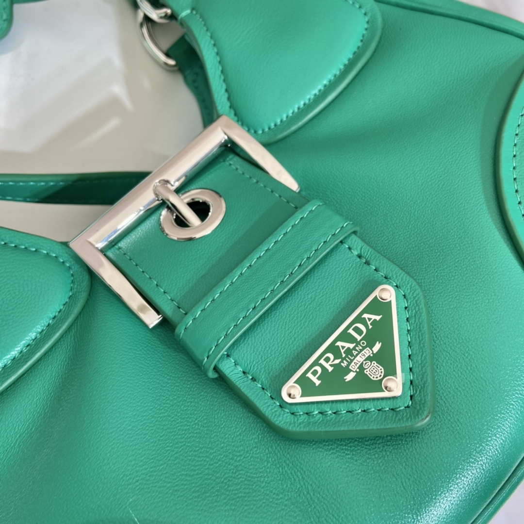Prada 1BA368 Moon padded nappa-leather bag Green - Default Title - View 5