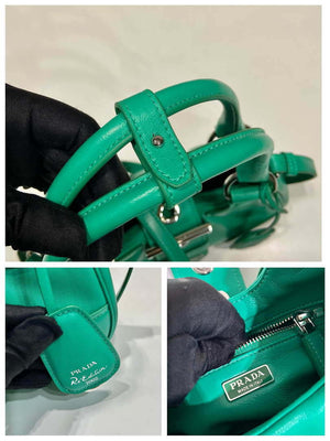 Prada 1BA368 Moon padded nappa-leather bag Green - Default Title - View 9