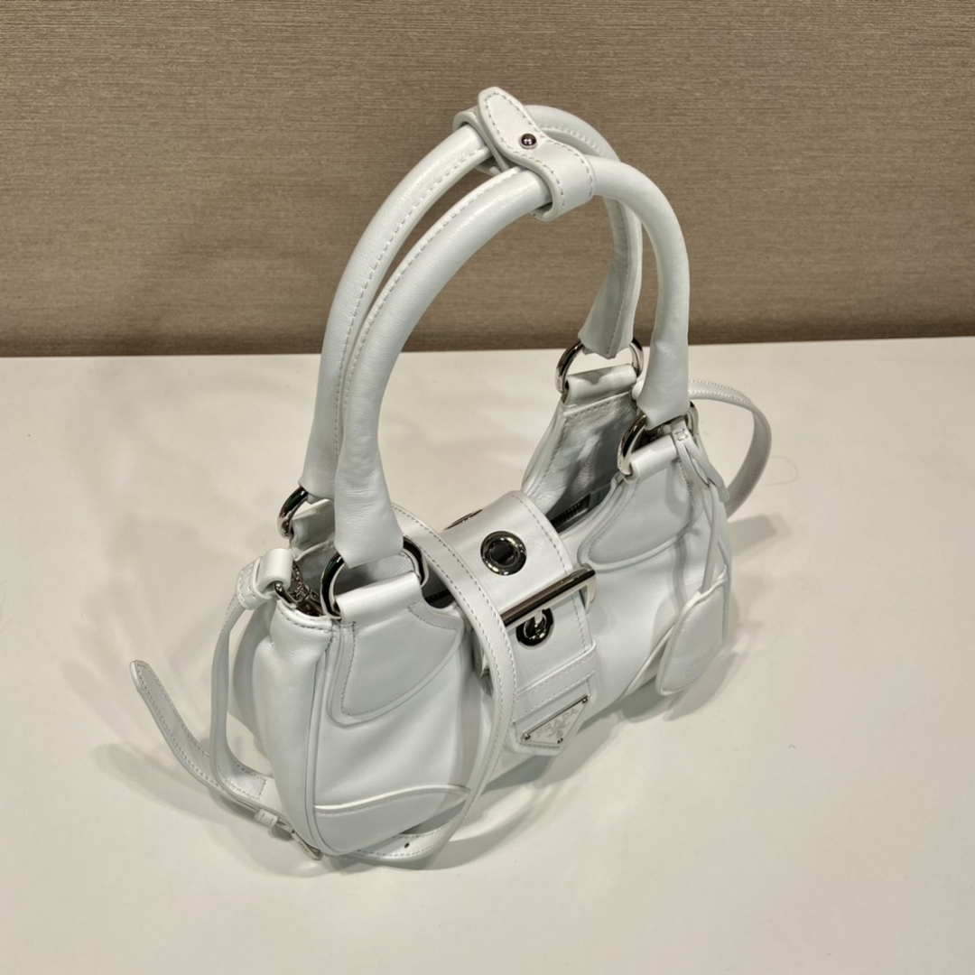 Prada 1BA368 Moon padded nappa-leather bag White - Default Title - View 2