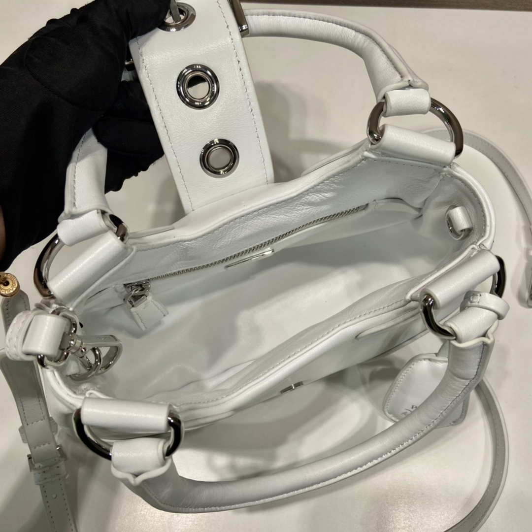Prada 1BA368 Moon padded nappa-leather bag White - Default Title - View 8