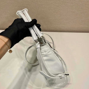 Prada 1BA368 Moon padded patent leather bag White - Default Title - View 4