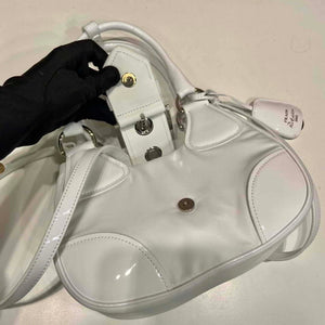 Prada 1BA368 Moon padded patent leather bag White - Default Title - View 6