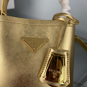 Prada 1BA373 Prada Panier Saffiano leather mini-bag Gold - Default Title - View 4