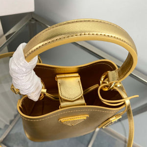 Prada 1BA373 Prada Panier Saffiano leather mini-bag Gold - Default Title - View 7