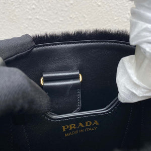 Prada 1BA373 Prada Panier shearling mini-bag Black - Default Title - View 9