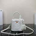 Prada 1BA373 Prada Panier shearling mini-bag White - Default Title - View 1
