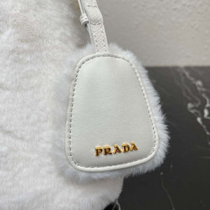 Prada 1BA373 Prada Panier shearling mini-bag White - Default Title - View 7