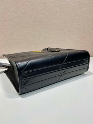 Prada 1BA379 Small leather Prada Symbole bag with topstitching Black - Default Title - View 6