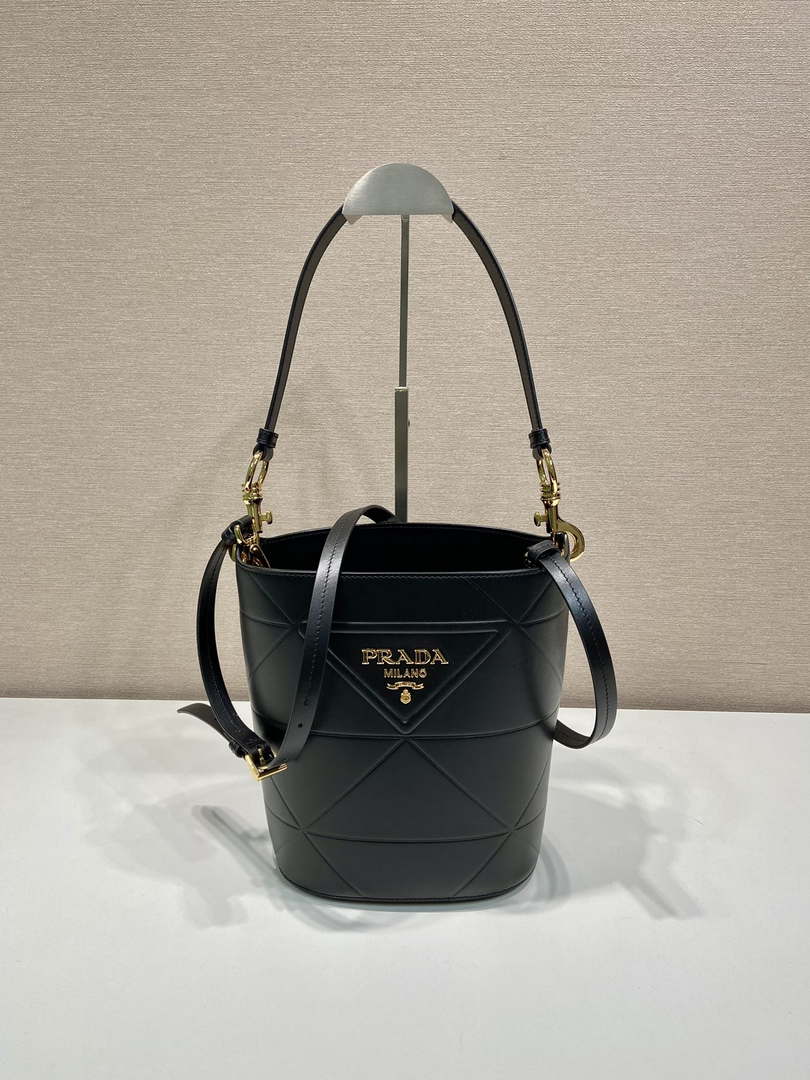 Prada 1BA380 Small Saffiano Leather Prada Bucket Bag - Default Title - View 2