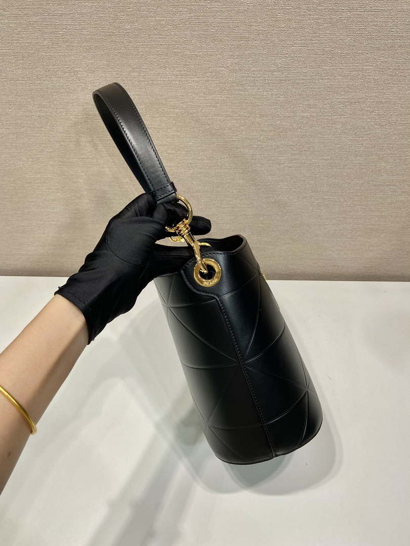 Prada 1BA380 Small Saffiano Leather Prada Bucket Bag