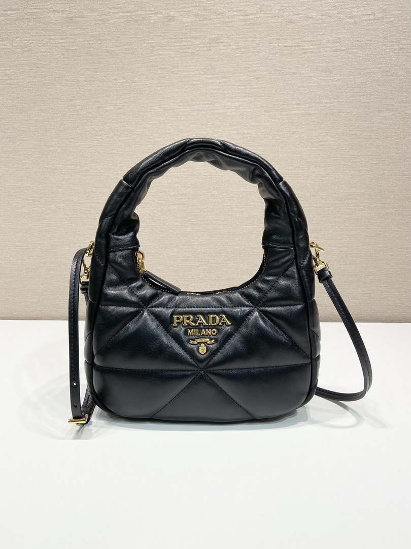 Prada 1BA384 Nappa-leather mini bag with topstitching - Default Title - View 1