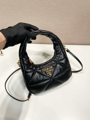Prada 1BA384 Nappa-leather mini bag with topstitching - Default Title - View 2