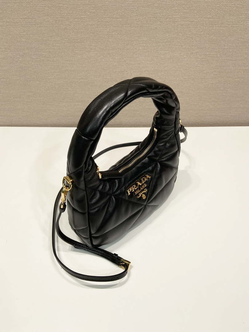 Prada 1BA384 Nappa-leather mini bag with topstitching - Default Title - View 4