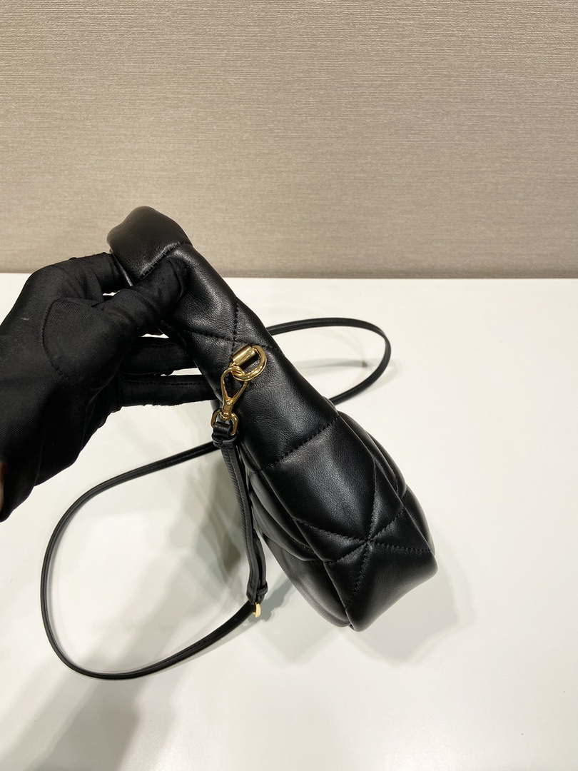 Prada 1BA384 Nappa-leather mini bag with topstitching - Default Title - View 6