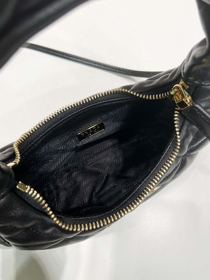Prada 1BA384 Nappa-leather mini bag with topstitching