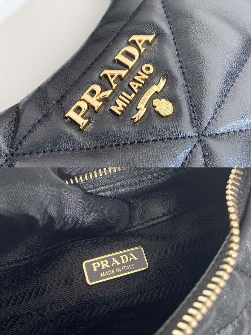 Prada 1BA384 Nappa-leather mini bag with topstitching - Default Title - View 9