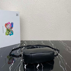 Prada 1BA384 Prada Soft Padded Nappa Leather Mini Bag Black - Default Title - View 5