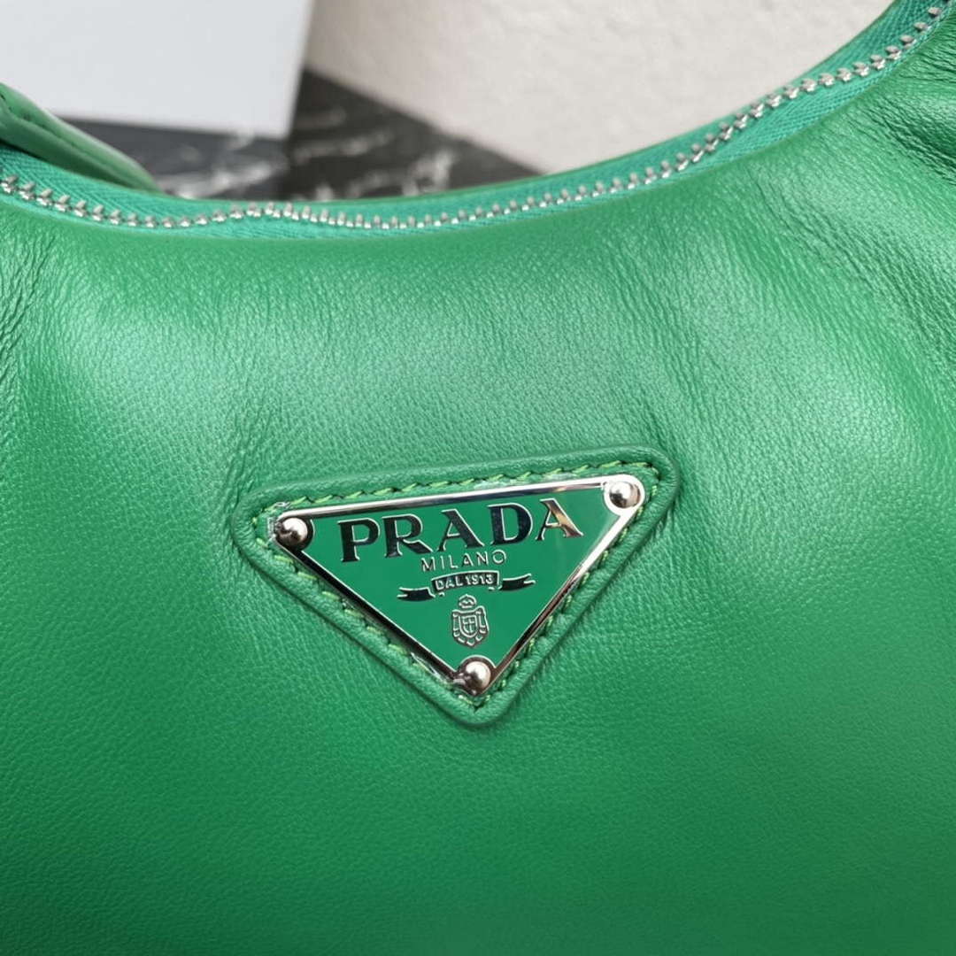 Prada 1BA384 Prada Soft Padded Nappa Leather Mini Bag Green - Default Title - View 4