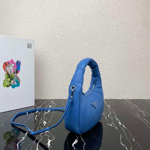 Prada 1BA384 Prada Soft Padded Nappa Leather Mini Bag Light Blue - Default Title - View 3