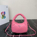 Prada 1BA384 Prada Soft Padded Nappa Leather Mini Bag Pink