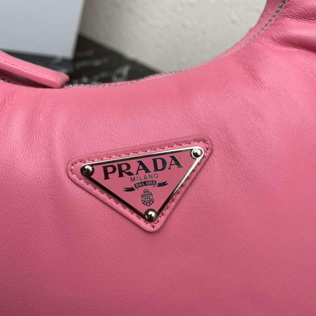Prada 1BA384 Prada Soft Padded Nappa Leather Mini Bag Pink