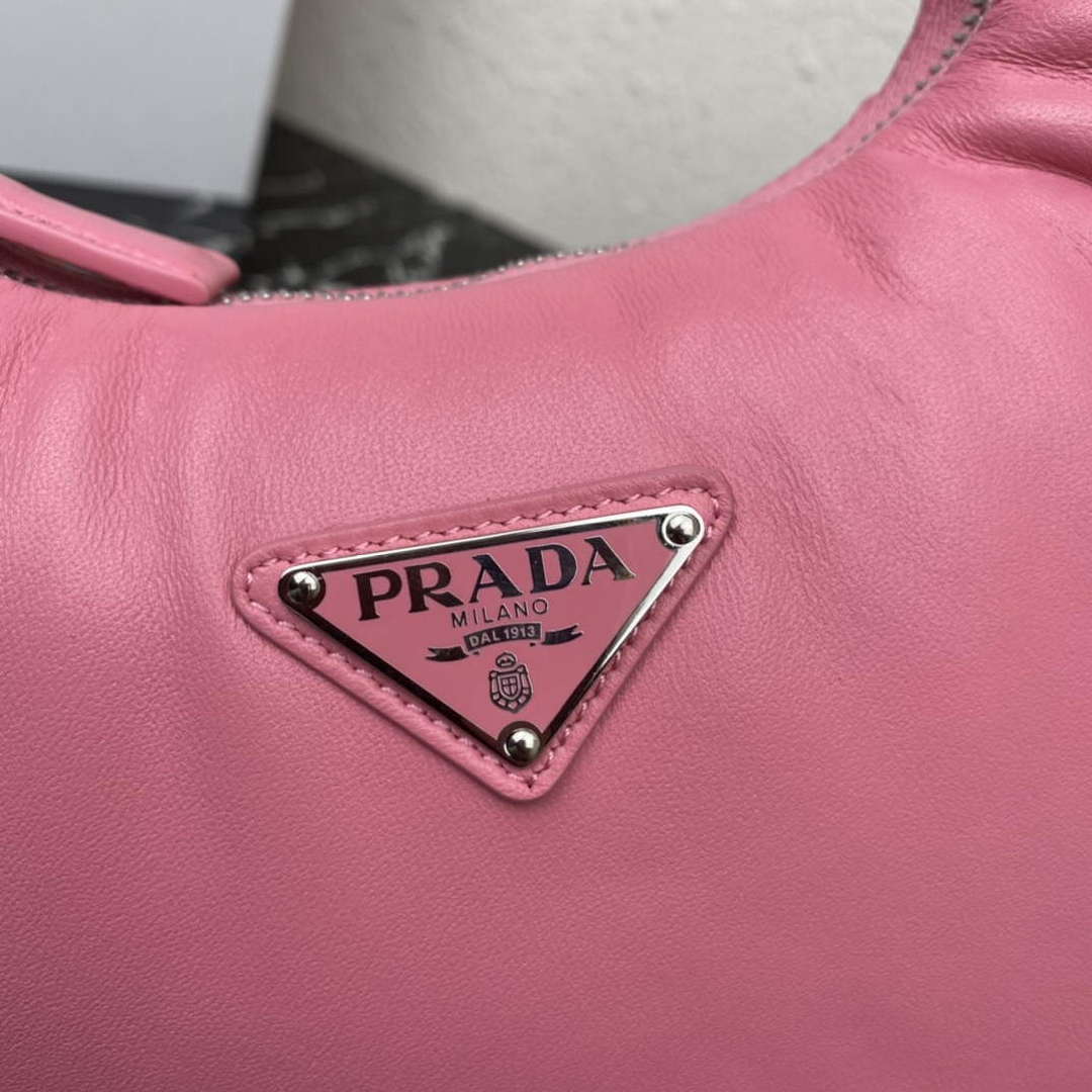 Prada 1BA384 Prada Soft Padded Nappa Leather Mini Bag Pink
