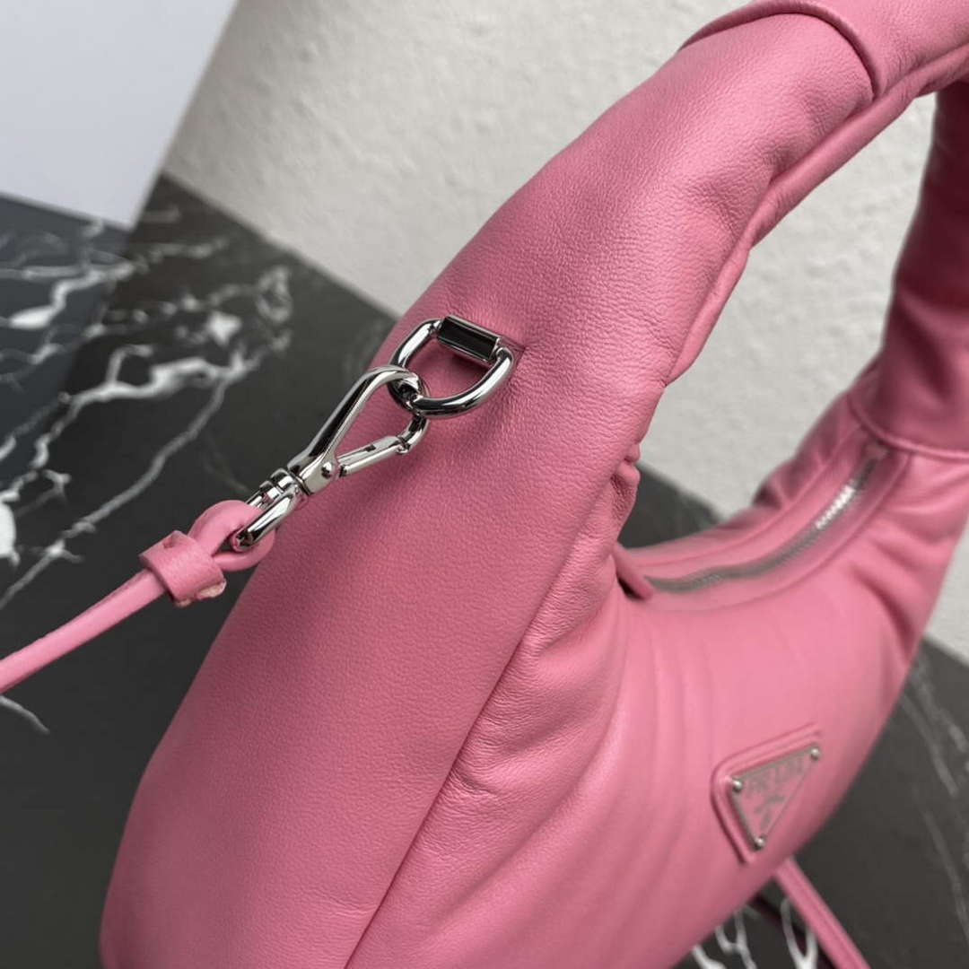 Prada 1BA384 Prada Soft Padded Nappa Leather Mini Bag Pink - Default Title - View 6