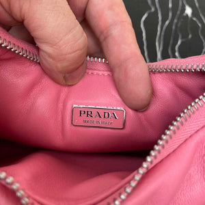 Prada 1BA384 Prada Soft Padded Nappa Leather Mini Bag Pink - Default Title - View 9