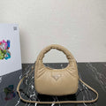 Prada 1BA384 Prada Soft Padded Nappa Leather Mini Bag Tan - Default Title - View 1