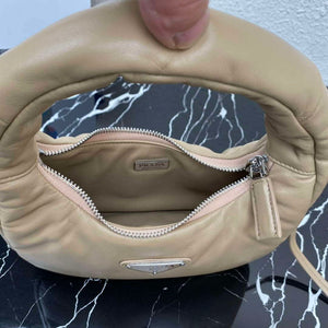 Prada 1BA384 Prada Soft Padded Nappa Leather Mini Bag Tan - Default Title - View 7