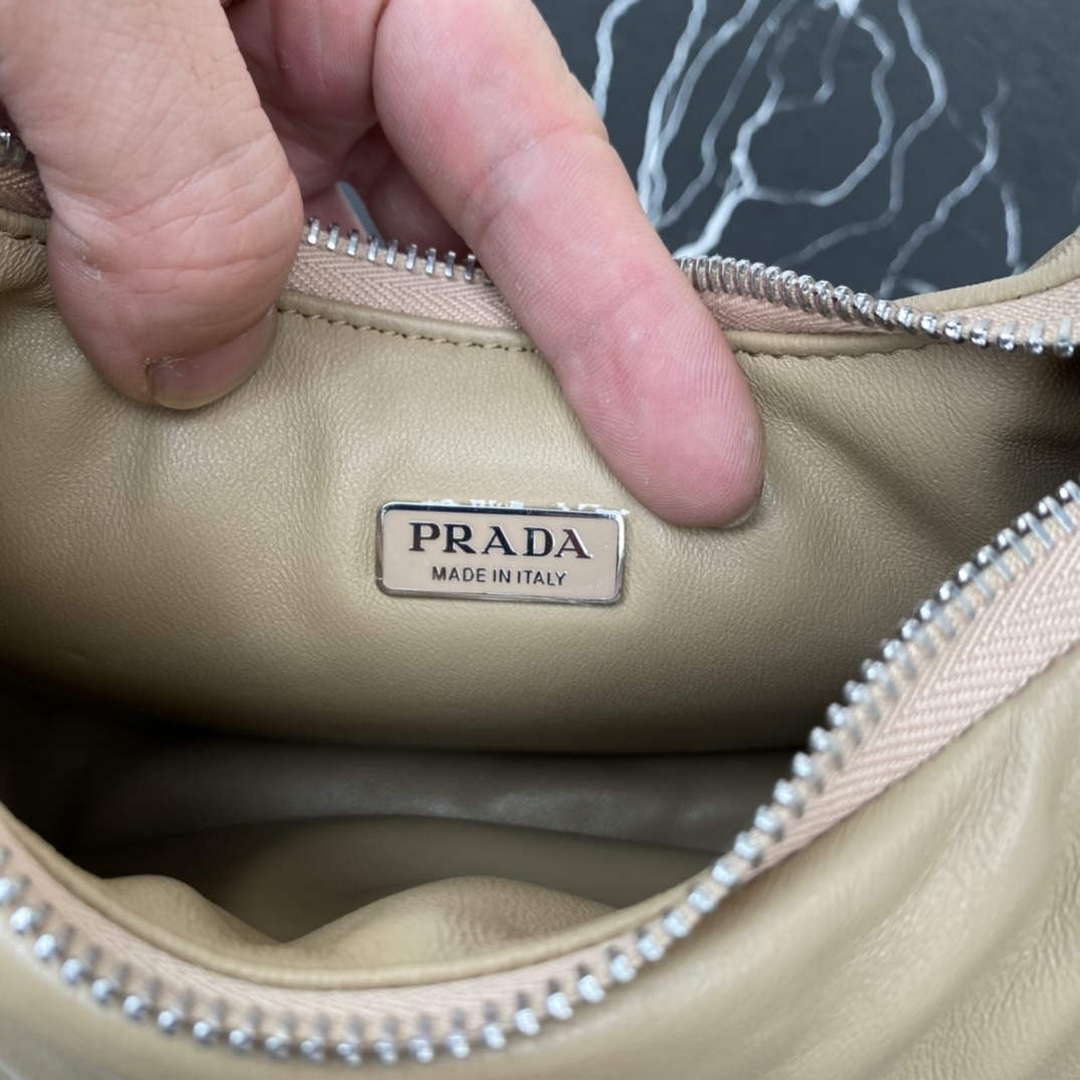 Prada 1BA384 Prada Soft Padded Nappa Leather Mini Bag Tan - Default Title - View 8