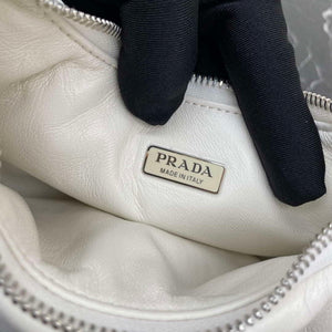 Prada 1BA384 Prada Soft Padded Nappa Leather Mini Bag White - Default Title - View 9