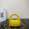 Prada 1BA384 Prada Soft Padded Nappa Leather Mini Bag Yellow - Default Title - View 1