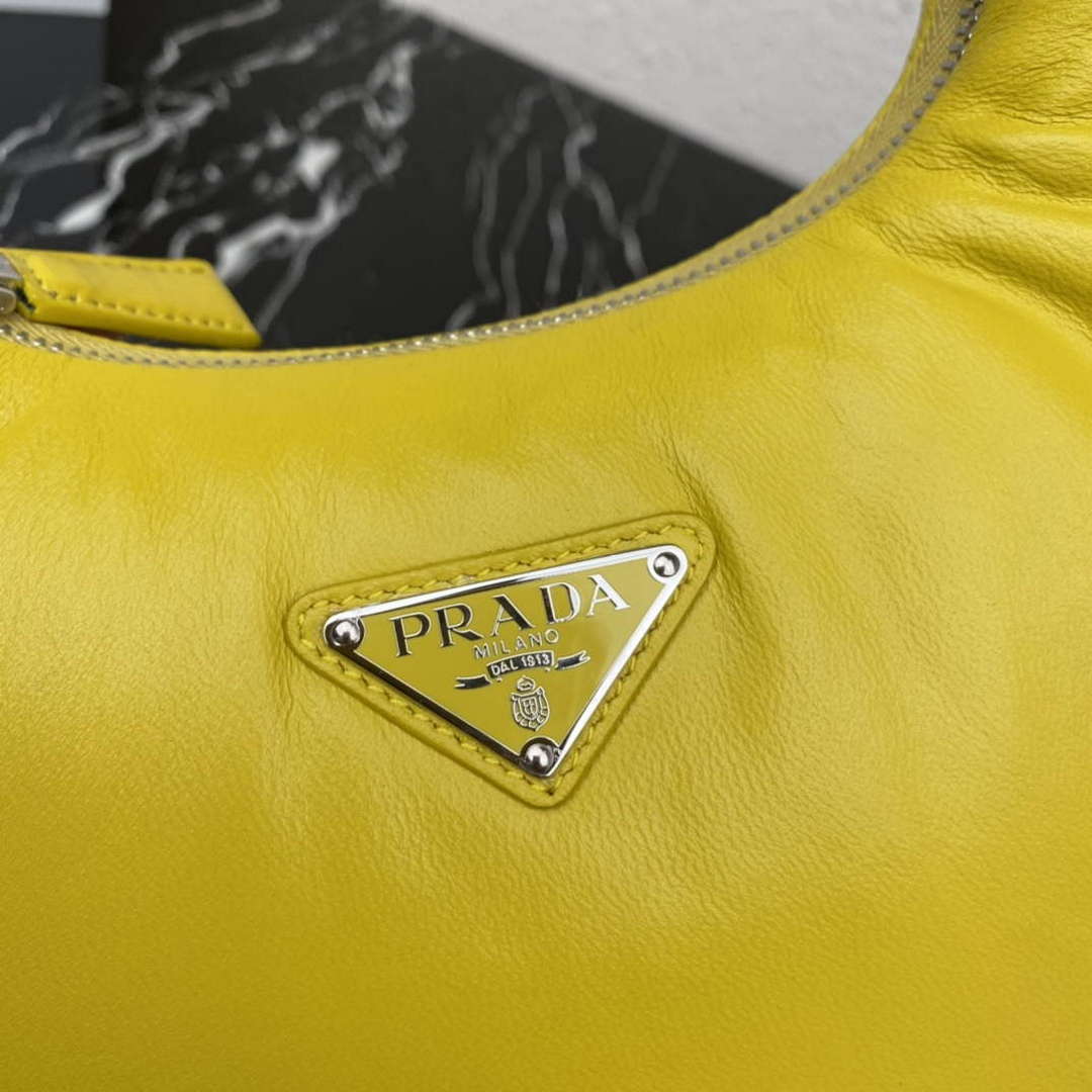 Prada 1BA384 Prada Soft Padded Nappa Leather Mini Bag Yellow - Default Title - View 4