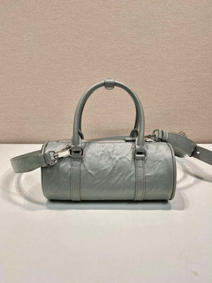 Prada 1BA389 Antique Nappa Leather Handbag Gray - Default Title - View 4