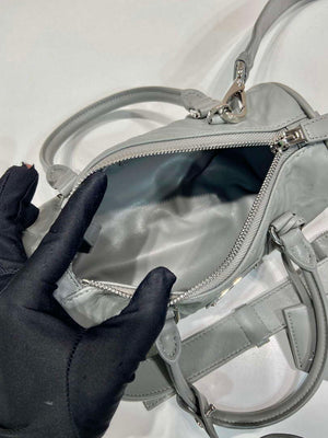 Prada 1BA389 Antique Nappa Leather Handbag Gray - Default Title - View 8