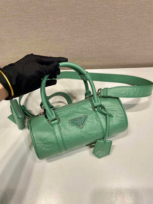 Prada 1BA389 Antique Nappa Leather Handbag Green - Default Title - View 2