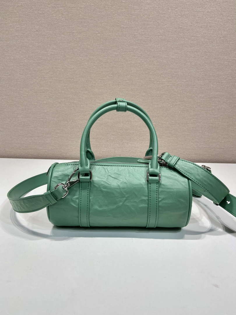 Prada 1BA389 Antique Nappa Leather Handbag Green - Default Title - View 5